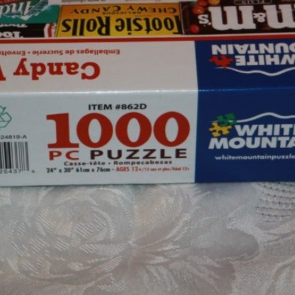 White Mountain Puzzle Candy Wrappers 1000 pc Vintage Nostalgia Food  Complete - Picture 3 of 3